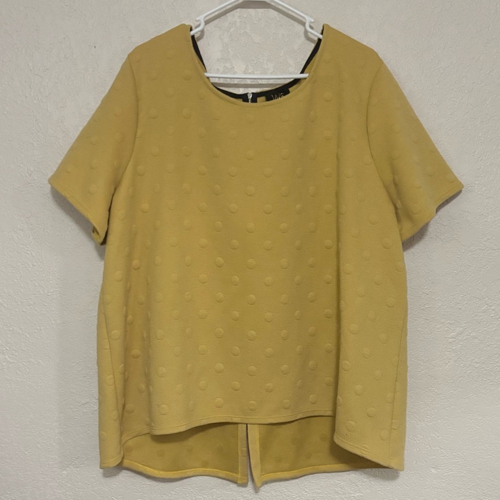 🔥5 for $25🔥 Anthropologie W5 Plus Size Polka Dot Textured Vintage Inspired Top - Picture 2 of 7